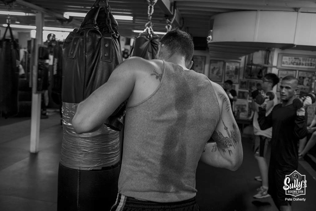 active boxing class at Sullys boxing gym in toronto